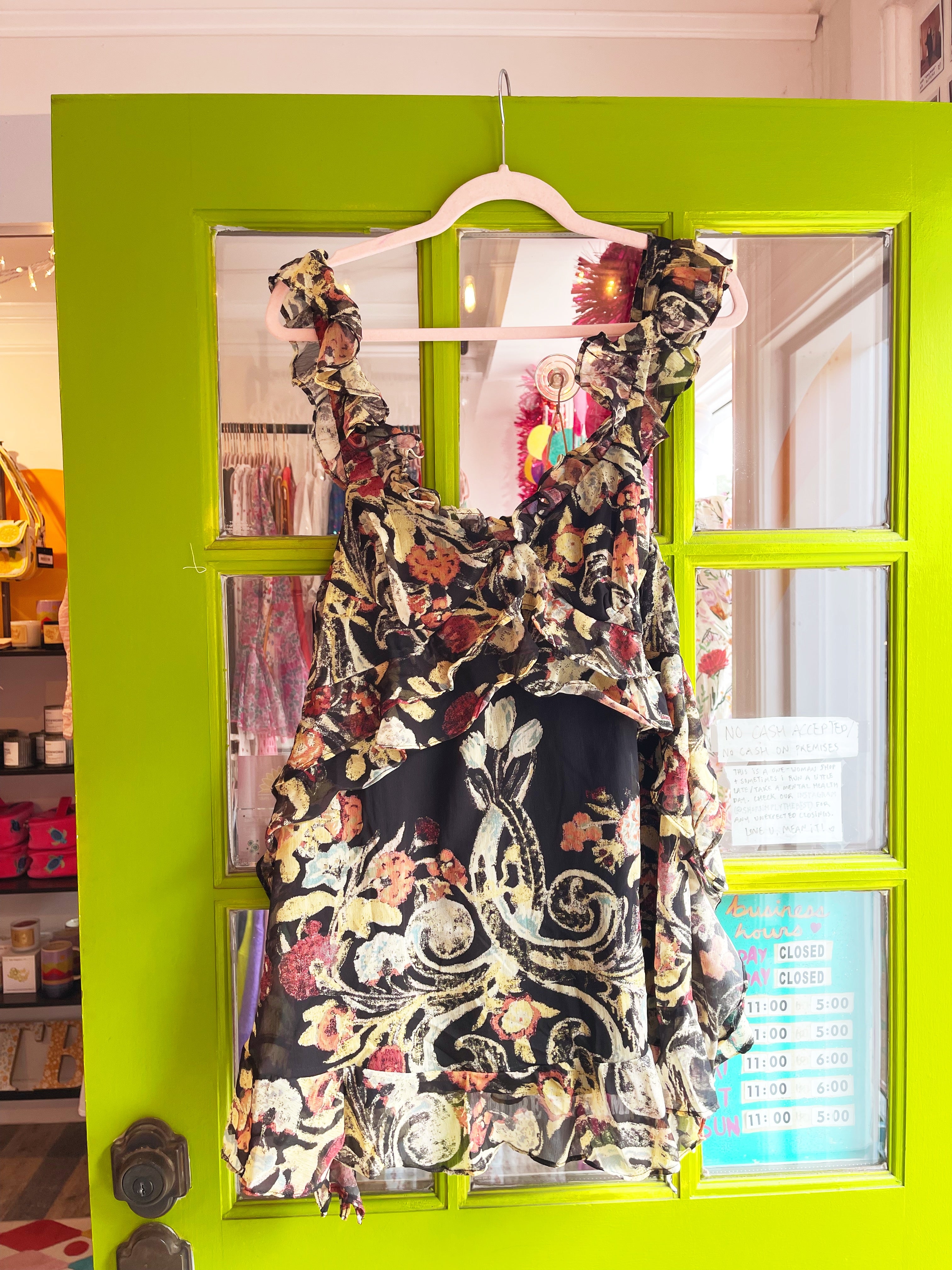 Bali Flora Mini (Black Floral) | Free People