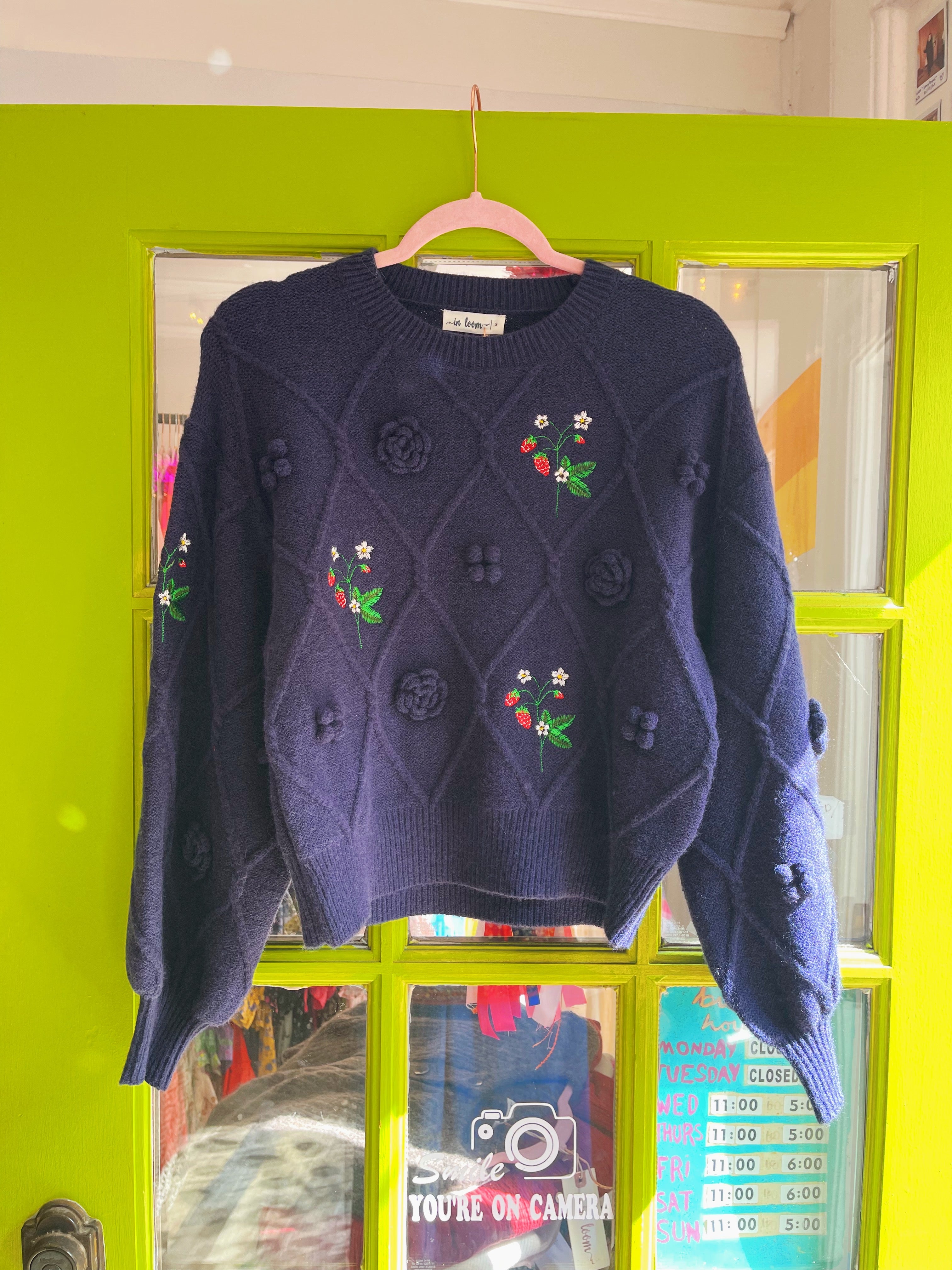 Applique Antique-Chic Sweater