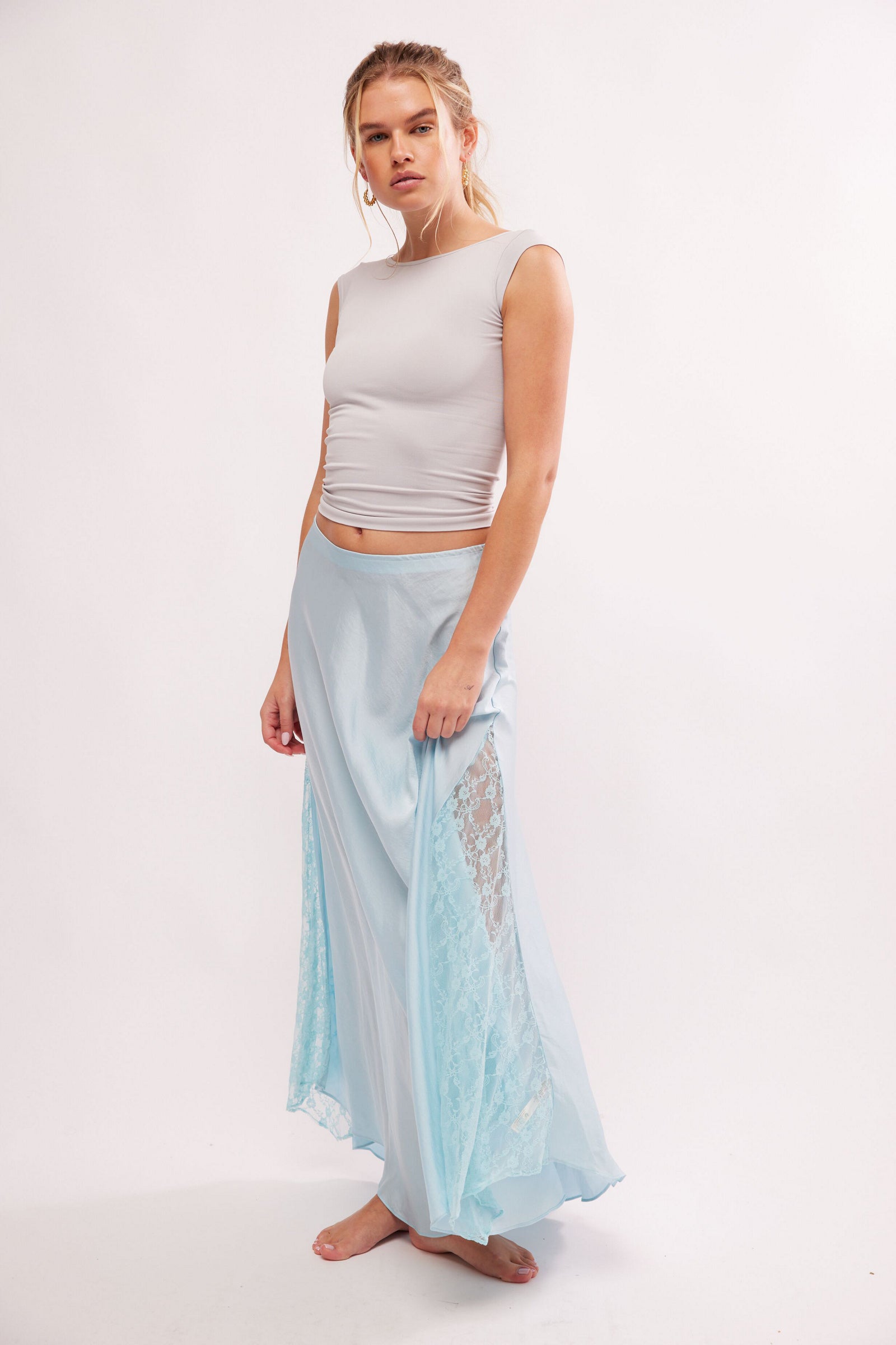 Make You Mine Half Slip (Aqua-esque) | Free People