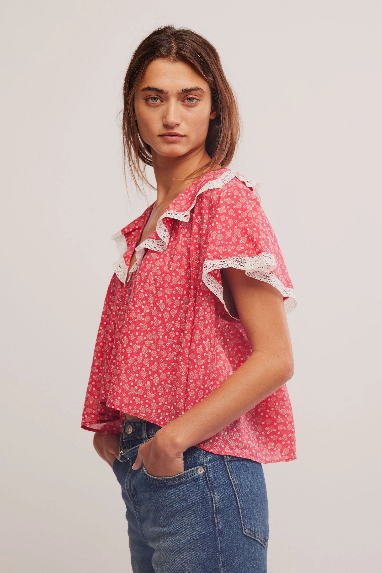 Truly Yours Printed Blouse | Free People