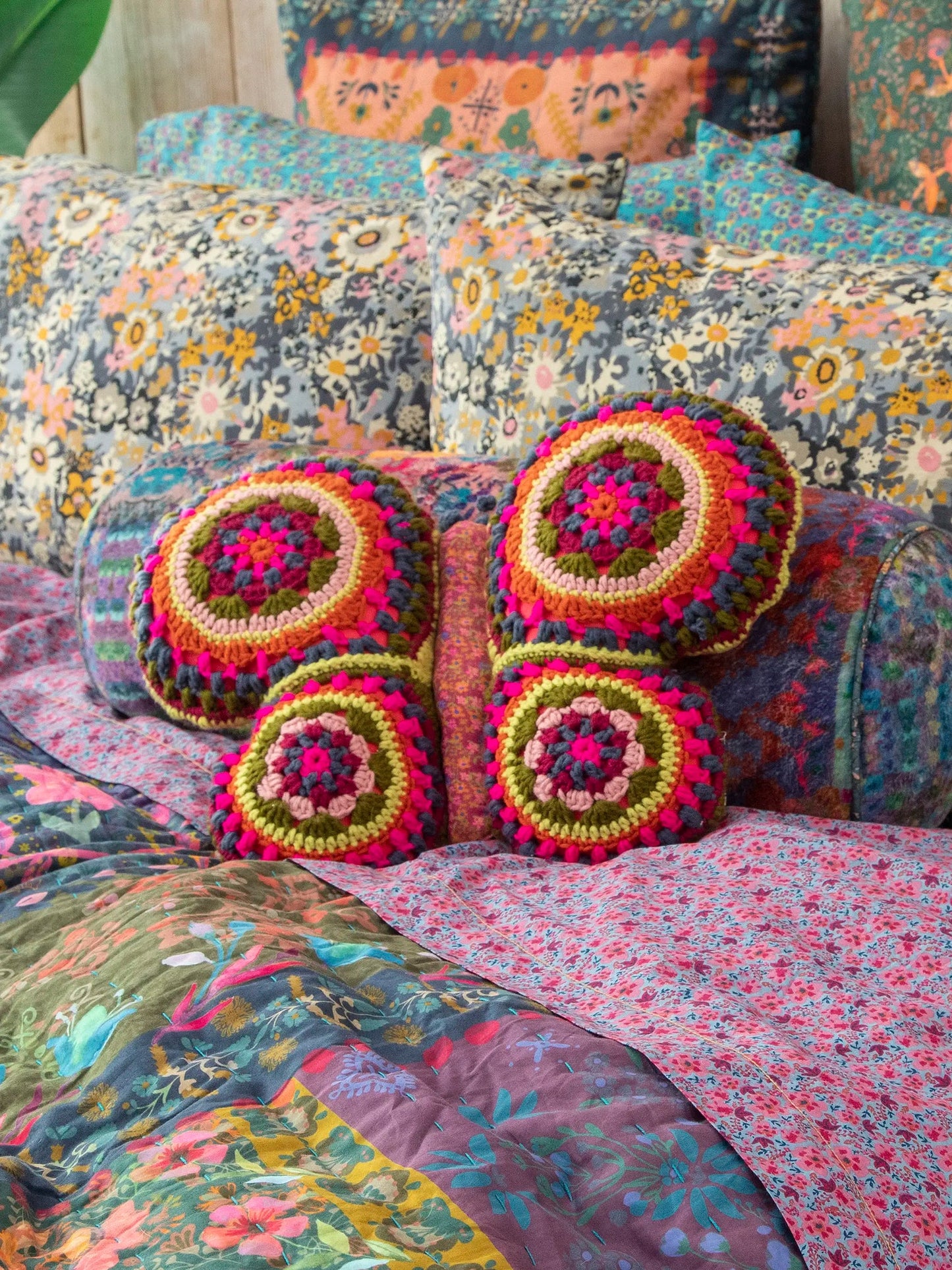 Crochet Pillow | Butterfly