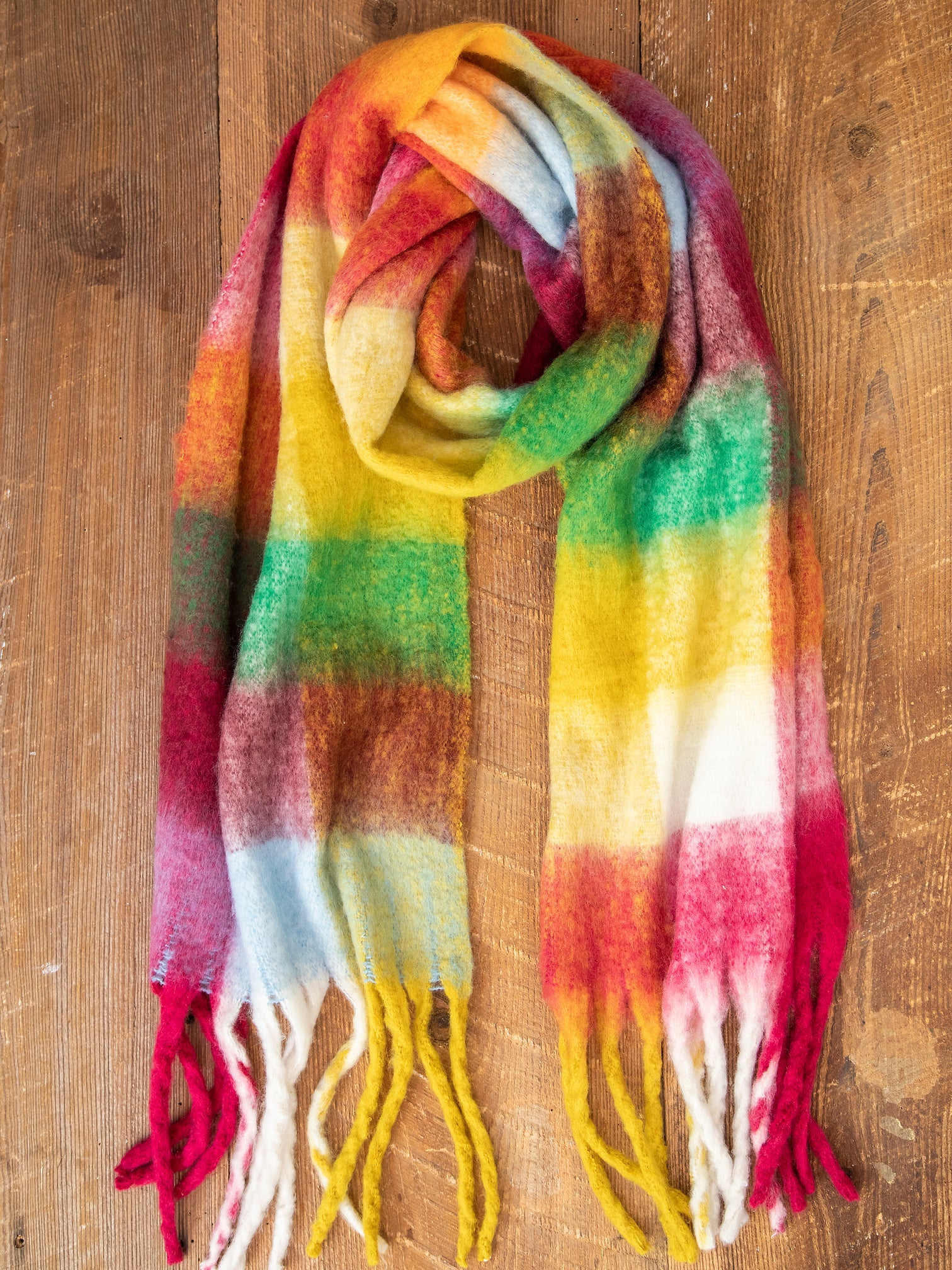 Cuddle Up Cozy Scarf | Rainbow