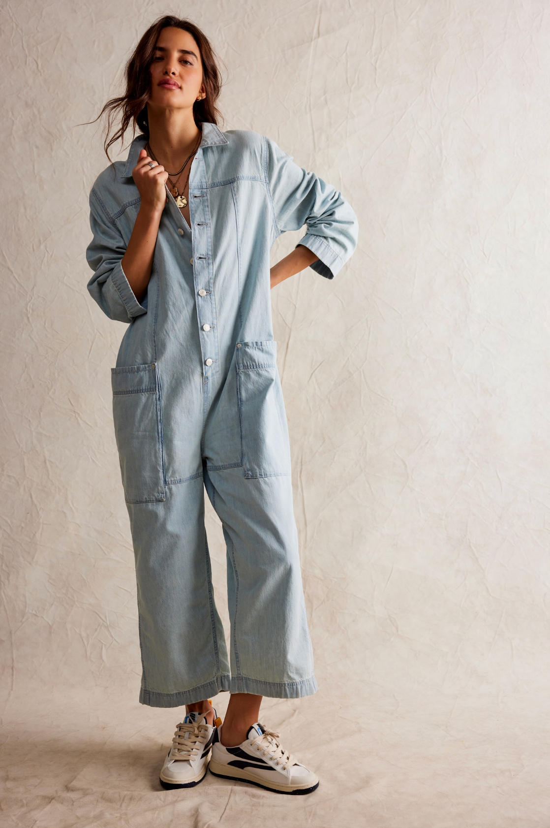 Margarita Jumpsuit (Light Blue Beam) | Free People