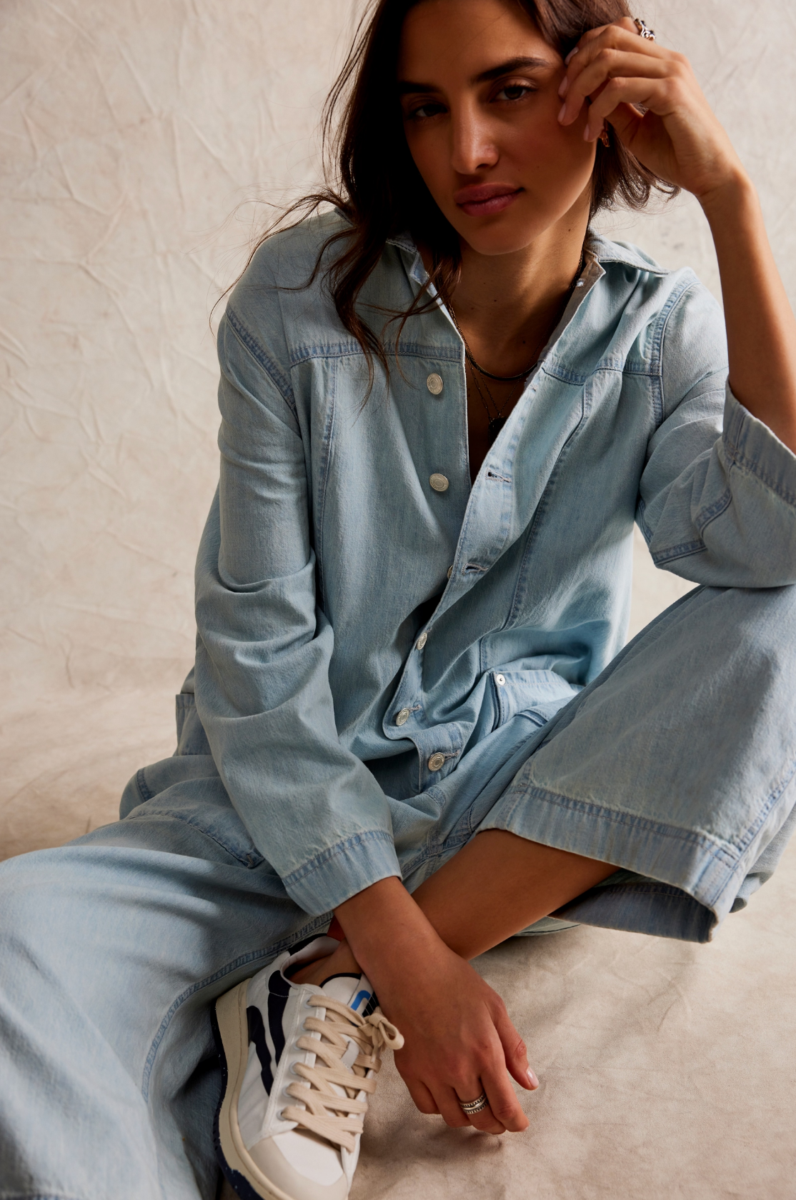 Margarita Jumpsuit (Light Blue Beam) | Free People