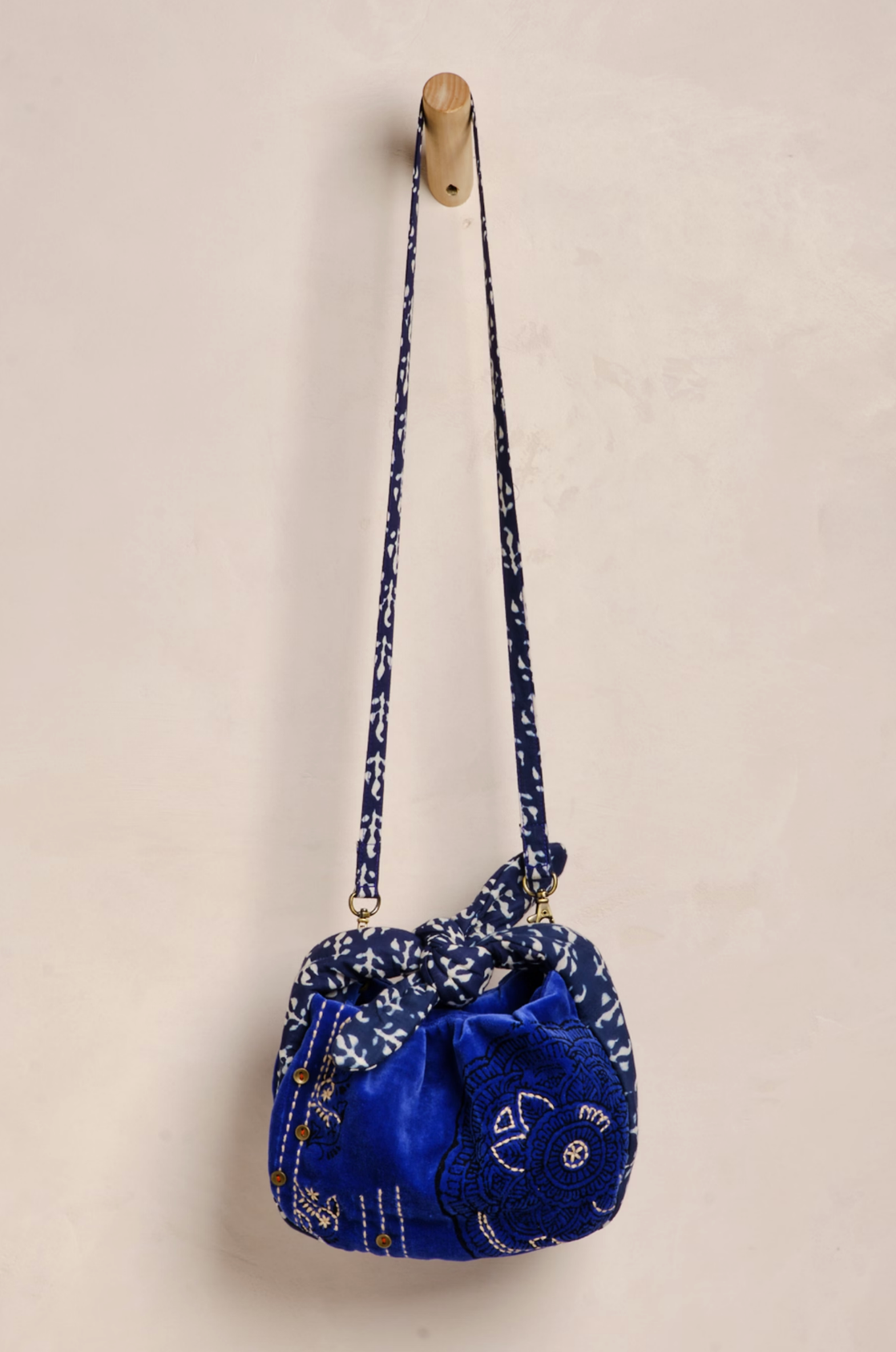 Aria Mini Velvet Bag (Sapphire) | Free People