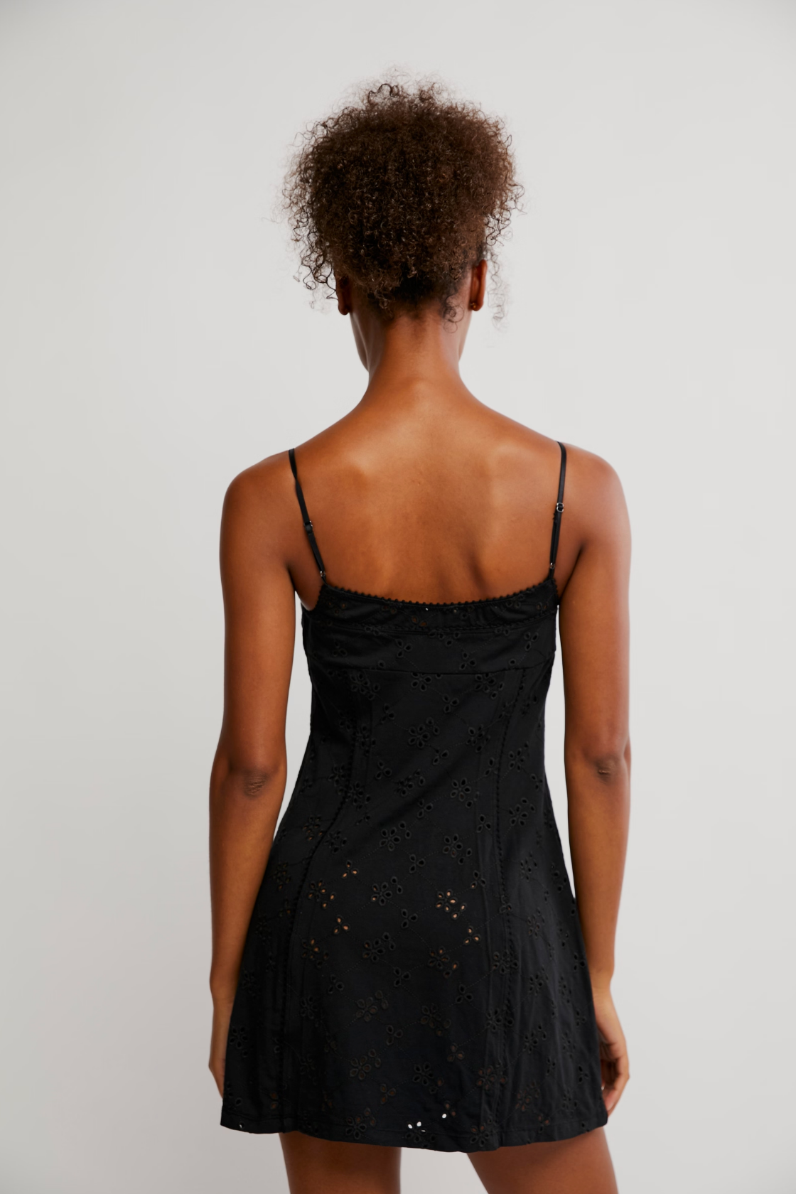 Full Bloom Mini Slip (Black) | Free People