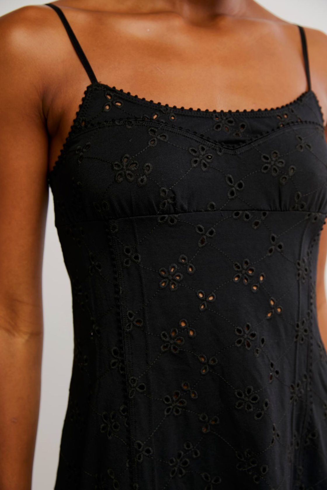 Full Bloom Mini Slip (Black) | Free People