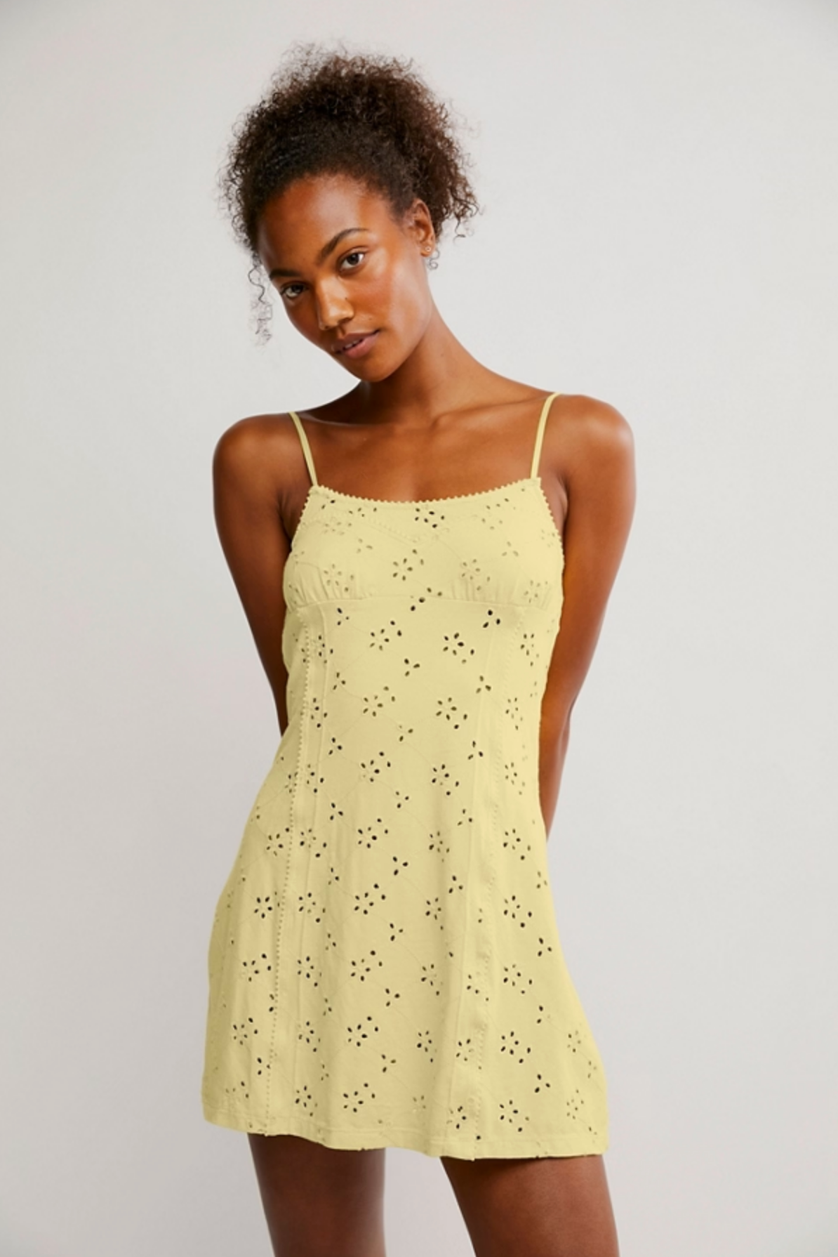 Full Bloom Mini Slip (Banana Cream) | Free People