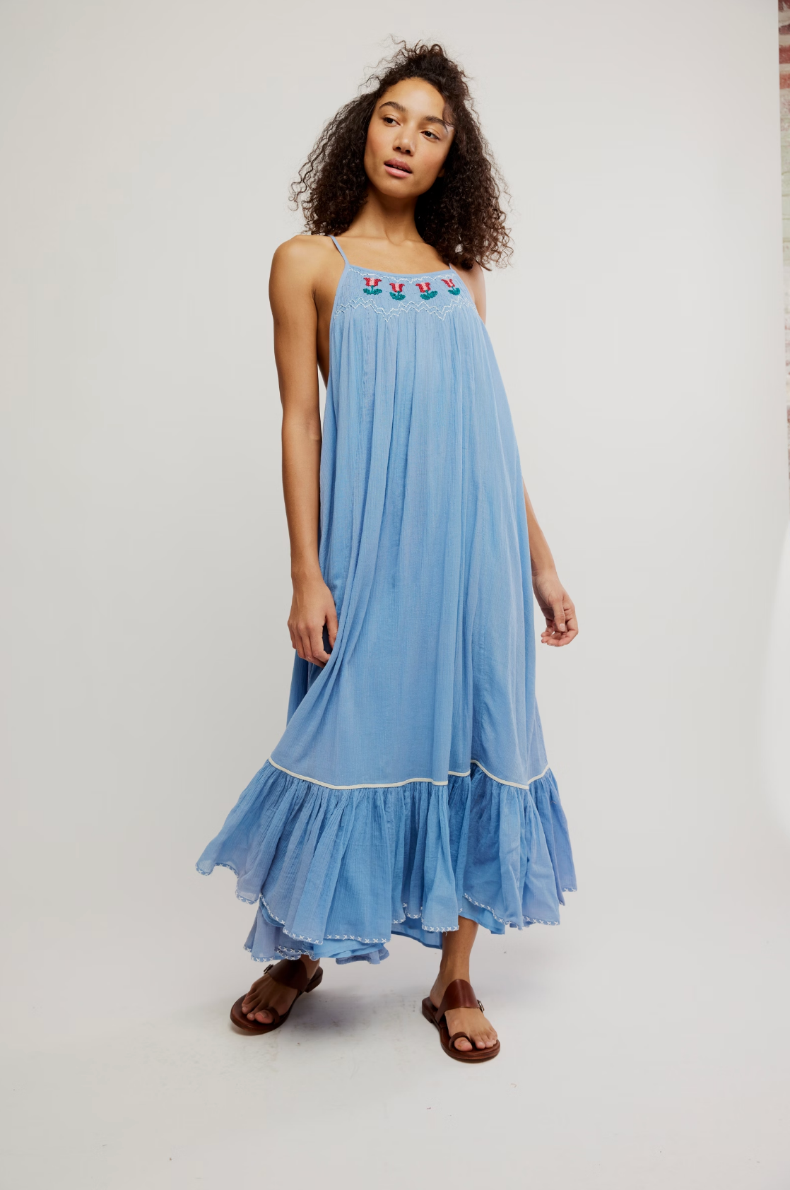 Tip Toeing Tulip Midi (Dusty Blue) | Free People