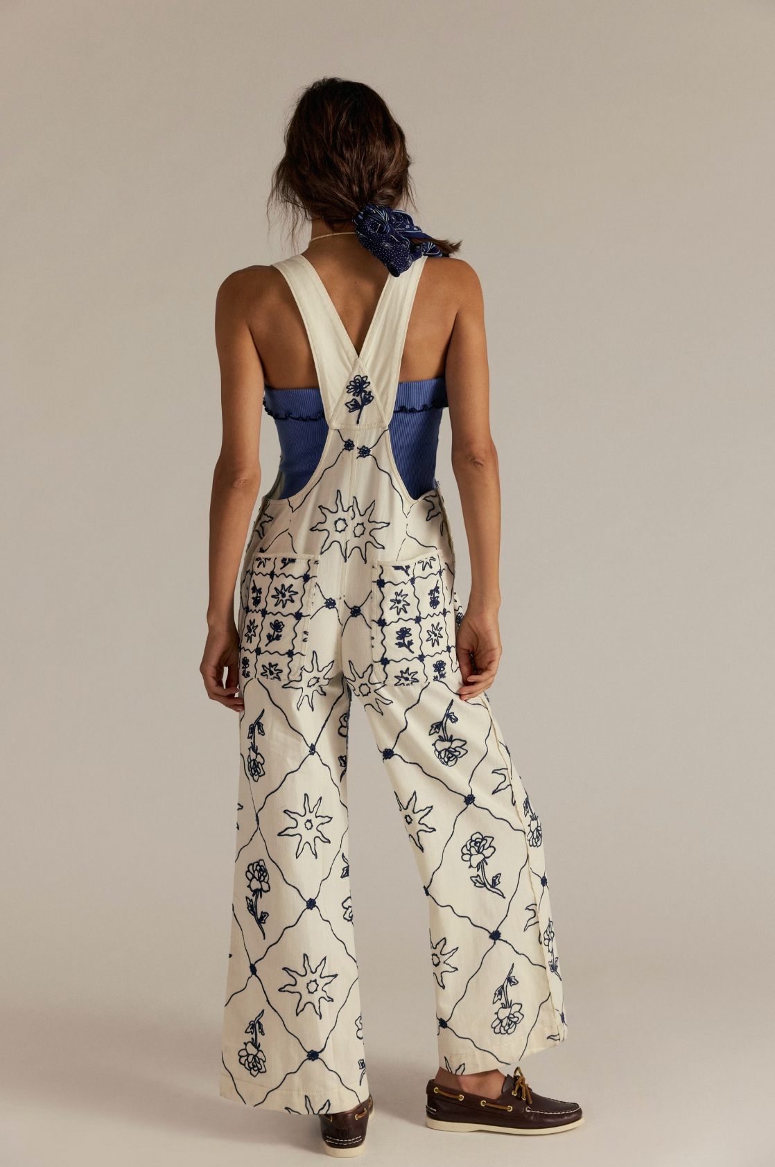 We The Free Rising Sun Overalls (Solar Ecru) | Free People