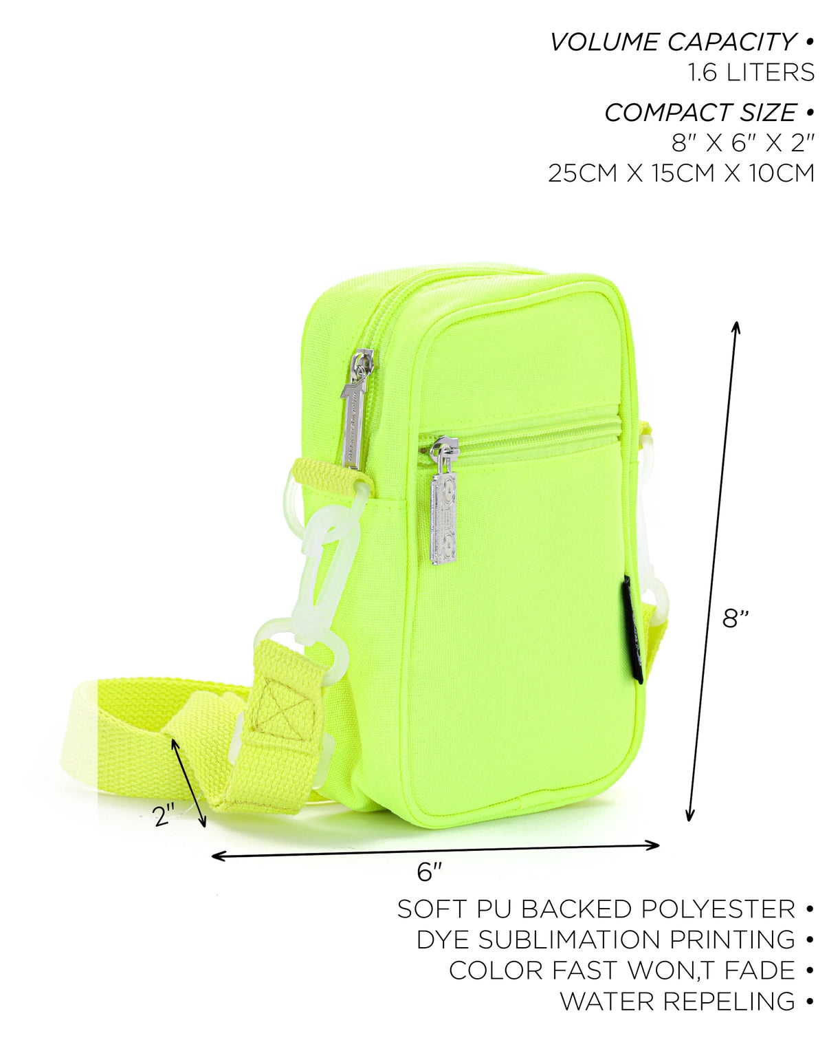 Crossbody Sidekick Sling Bag | Lime