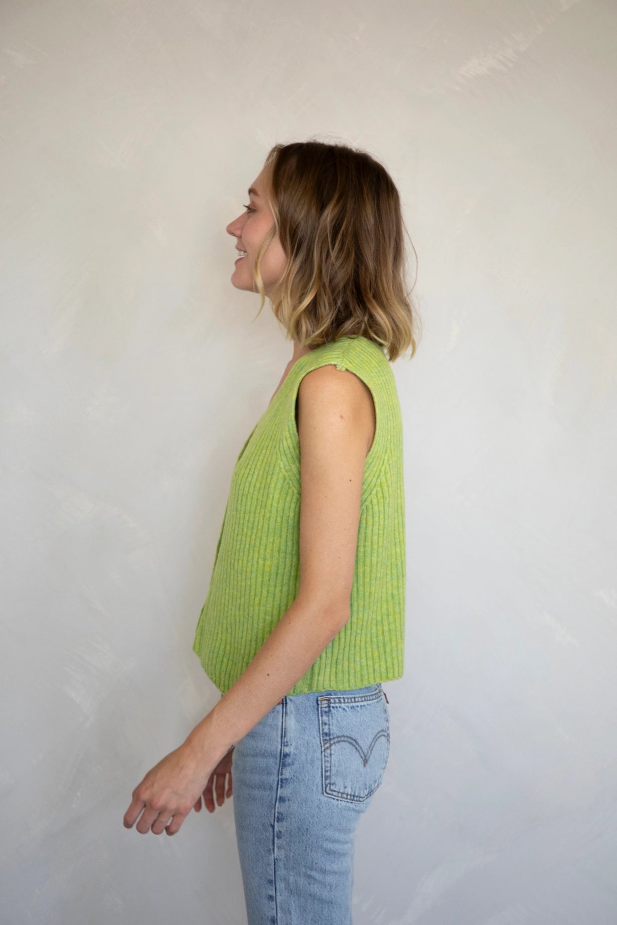 Key Lime Knit Vest