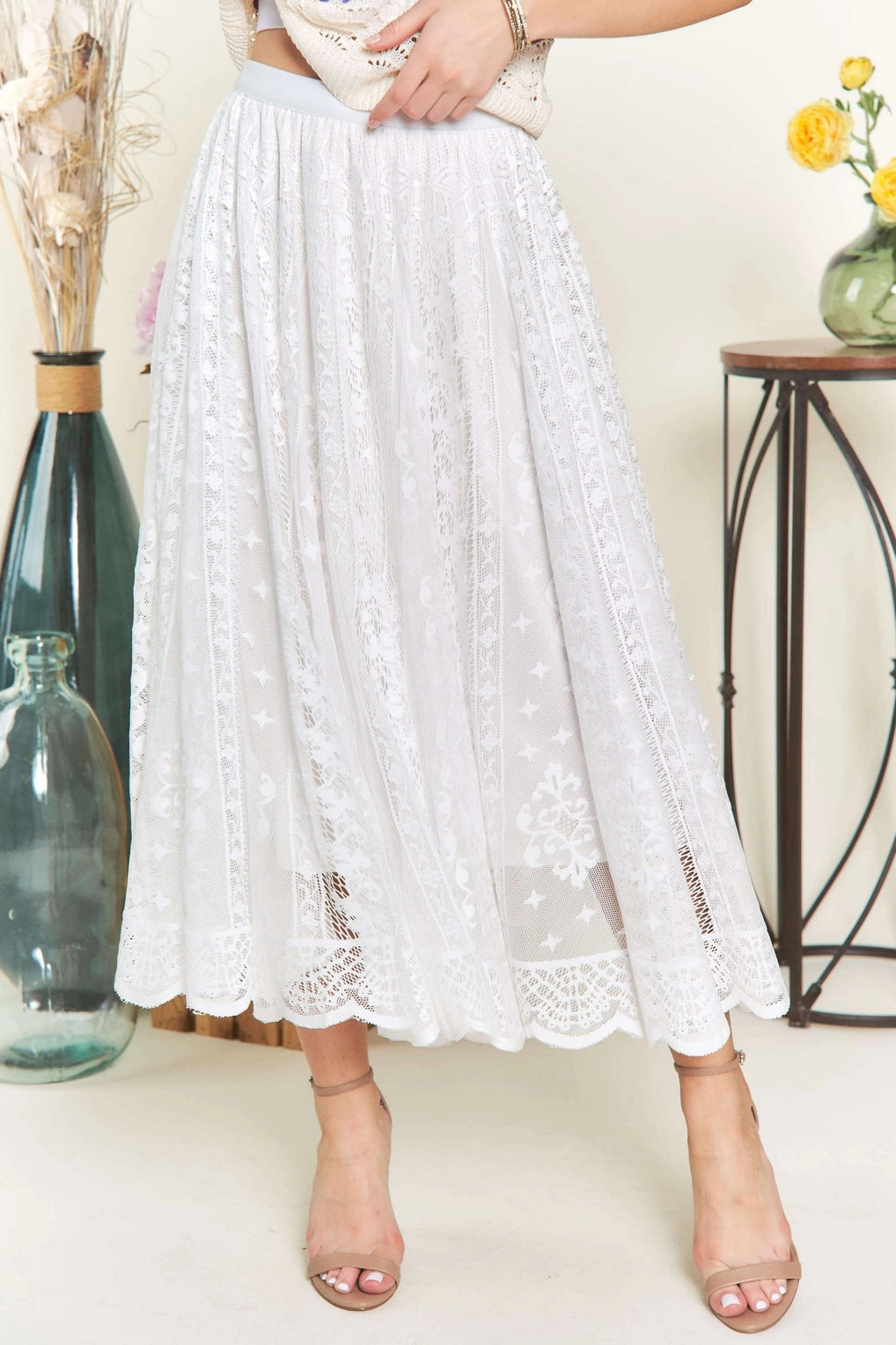 Blissful Breeze Midi Skirt