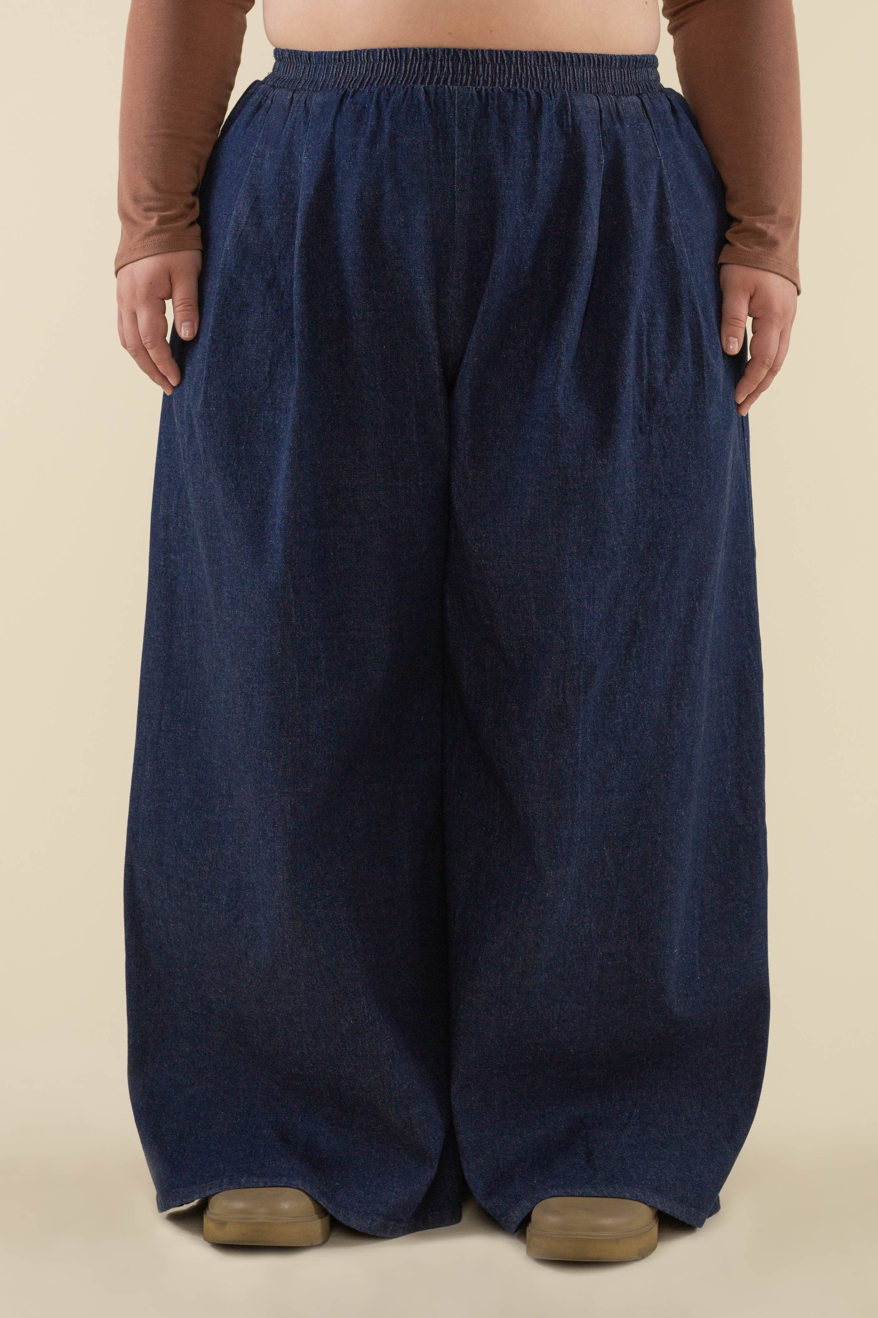 Beaudry Pre-Shrunk Wide Leg Denim Pant