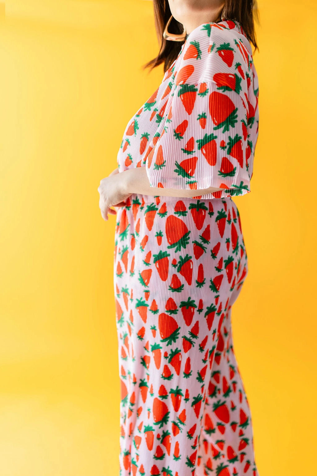 Strawberry Fields Plisse Pants | TABY ORIGINALS