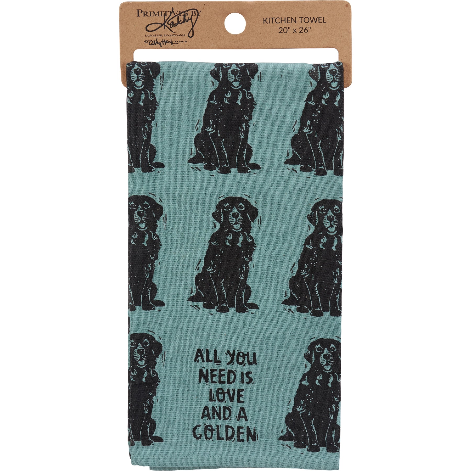 Love and a Golden | Kitchen Towel