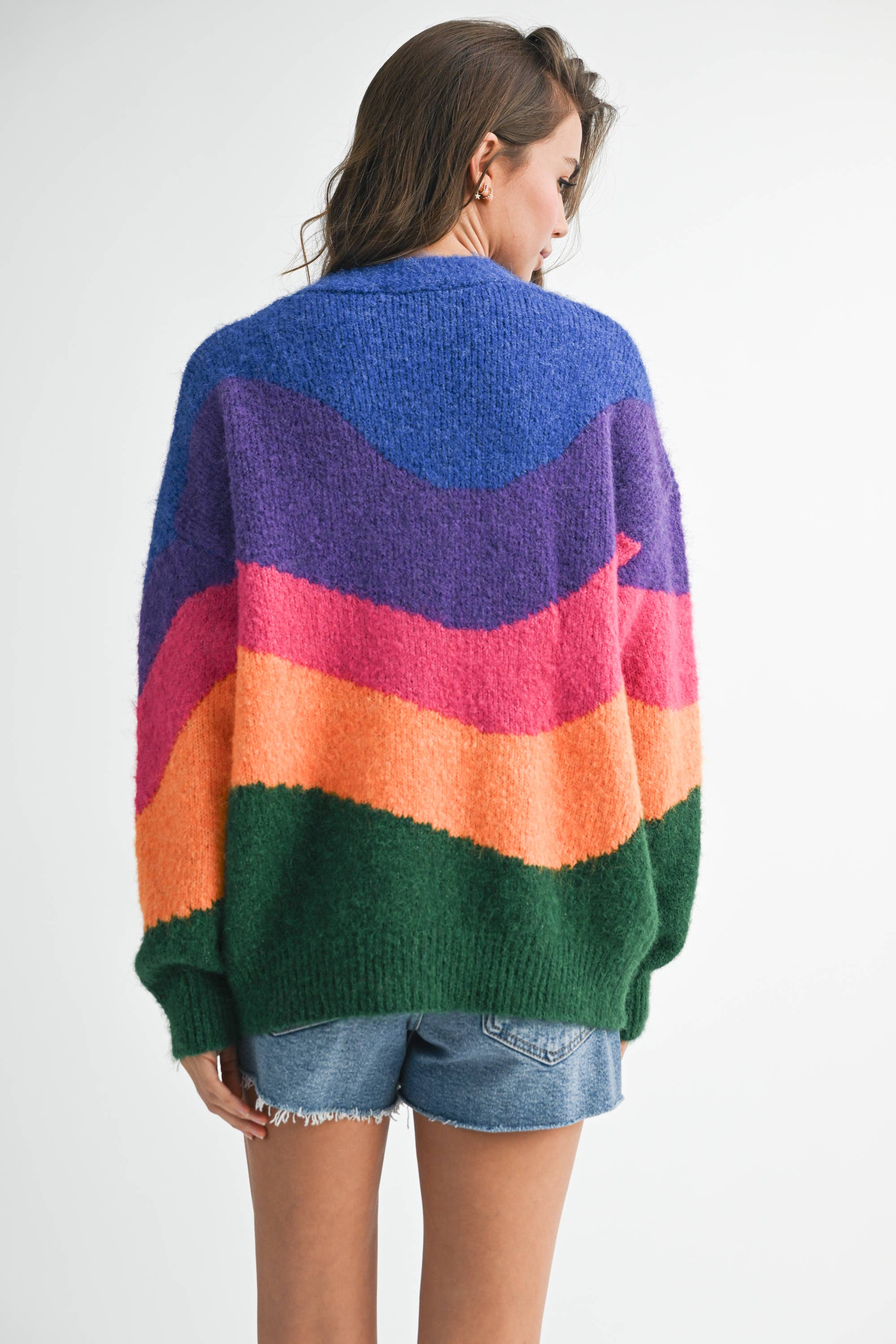 Starburst Colorblock Cardigan