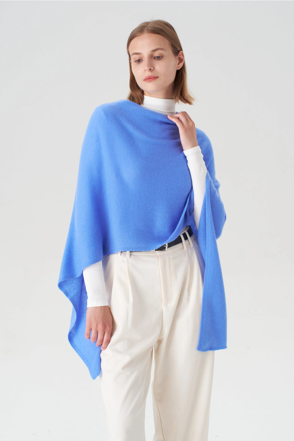 Cashmere Topper (Azure Blue)