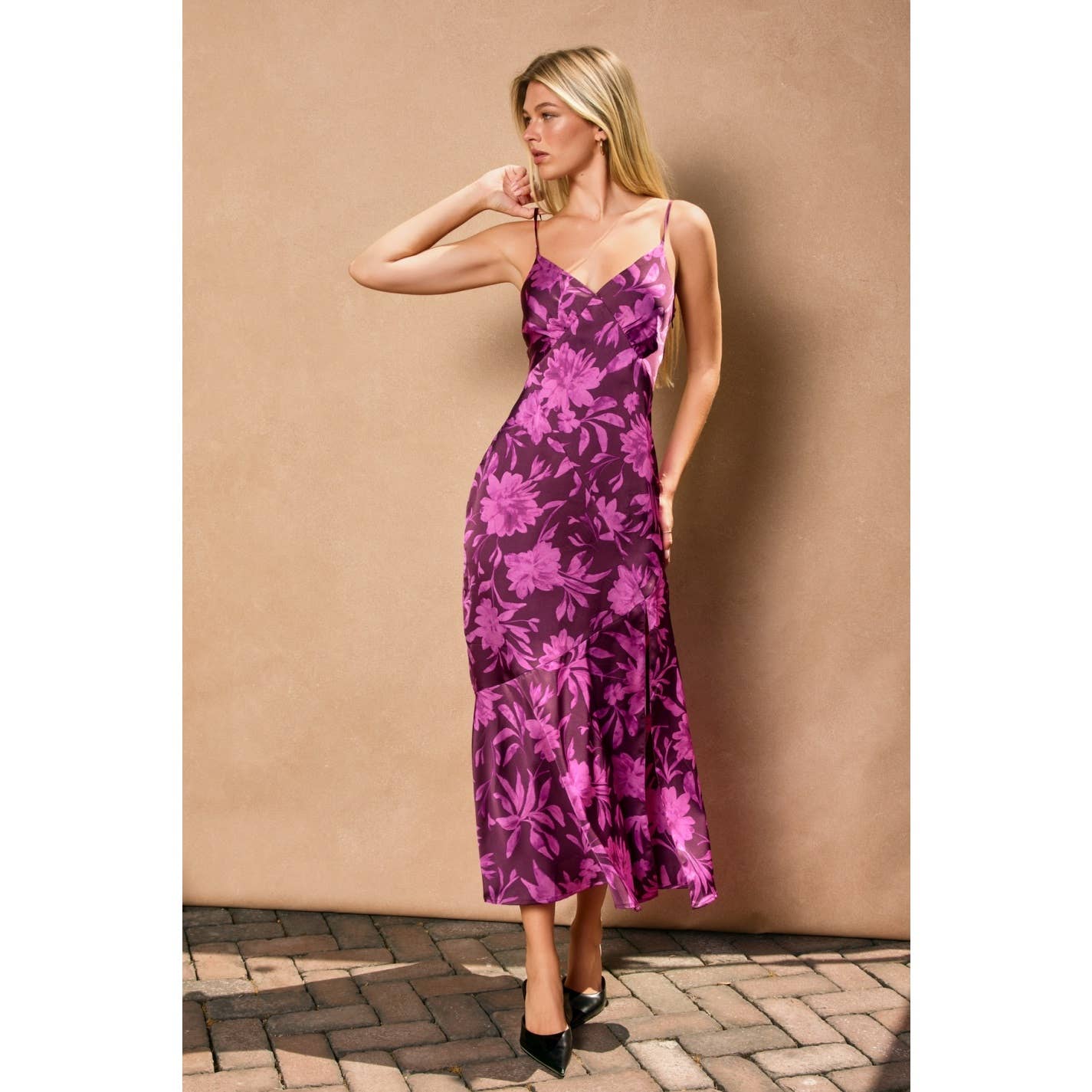 Wisteria Mist Tie Back Dress