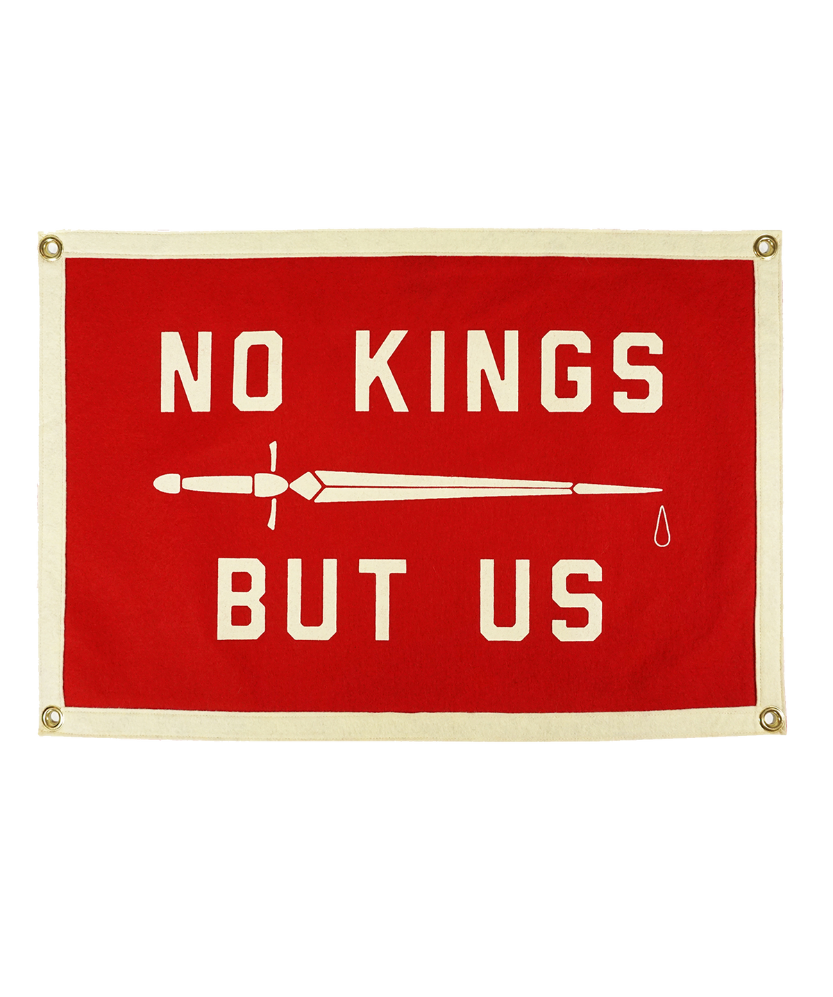 No Kings But Us Camp Flag • United By Blue x True Hand Society x Oxford Pennant Original