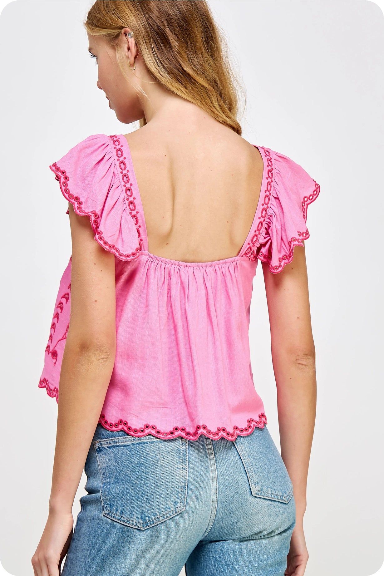 Lovely Lady May Blouse (Pink)