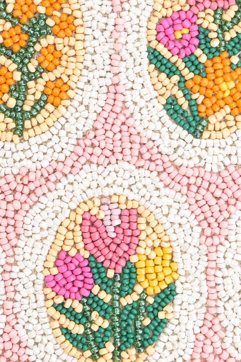 Blooming Medallions Beaded Shoulder Bag