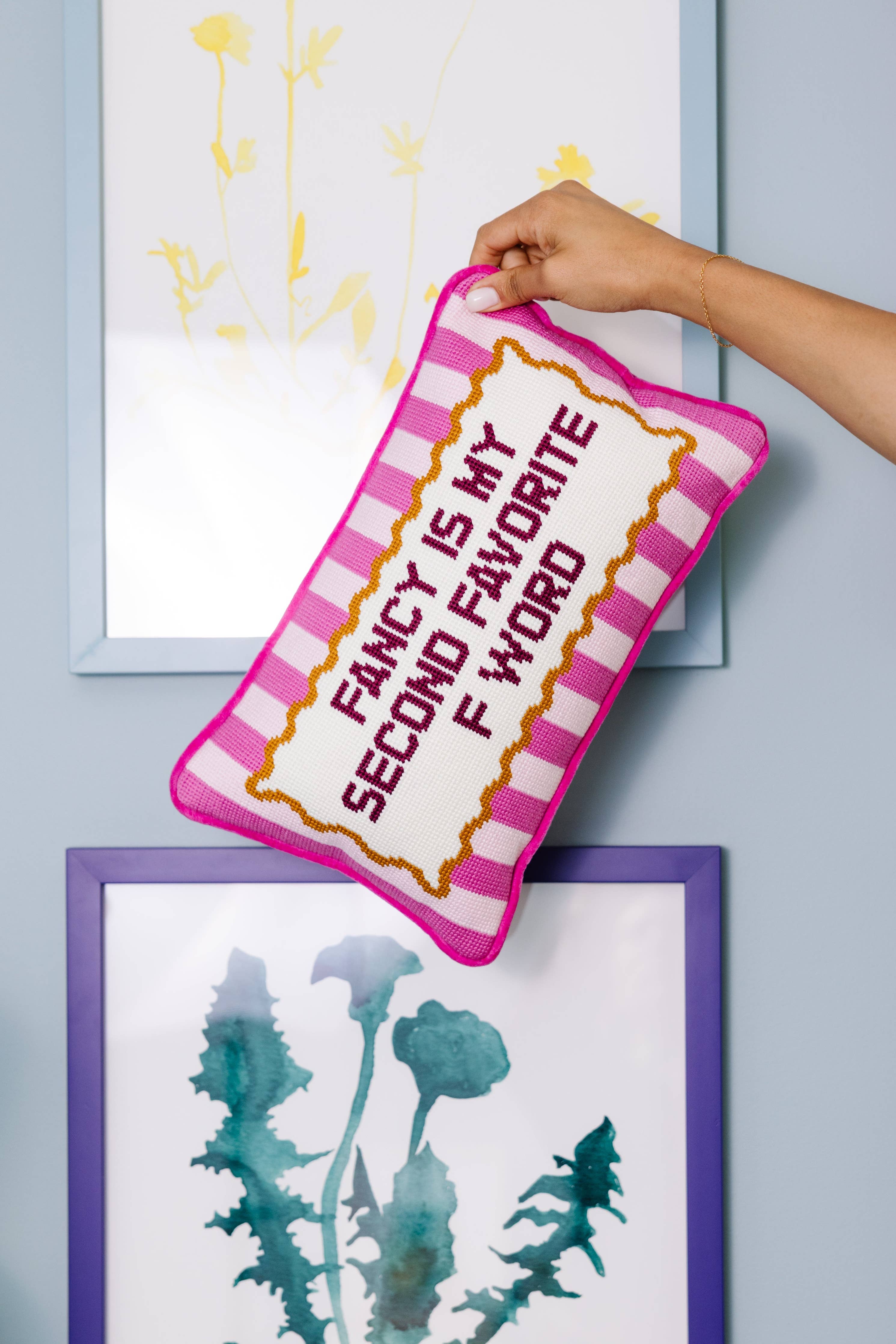 Fancy Needlepoint Pillow | FURBISH Studio