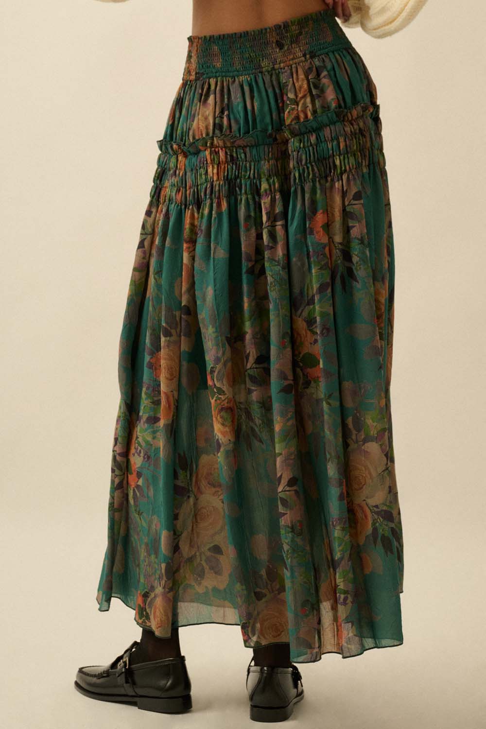 Vintage Vision Pine Maxi Skirt