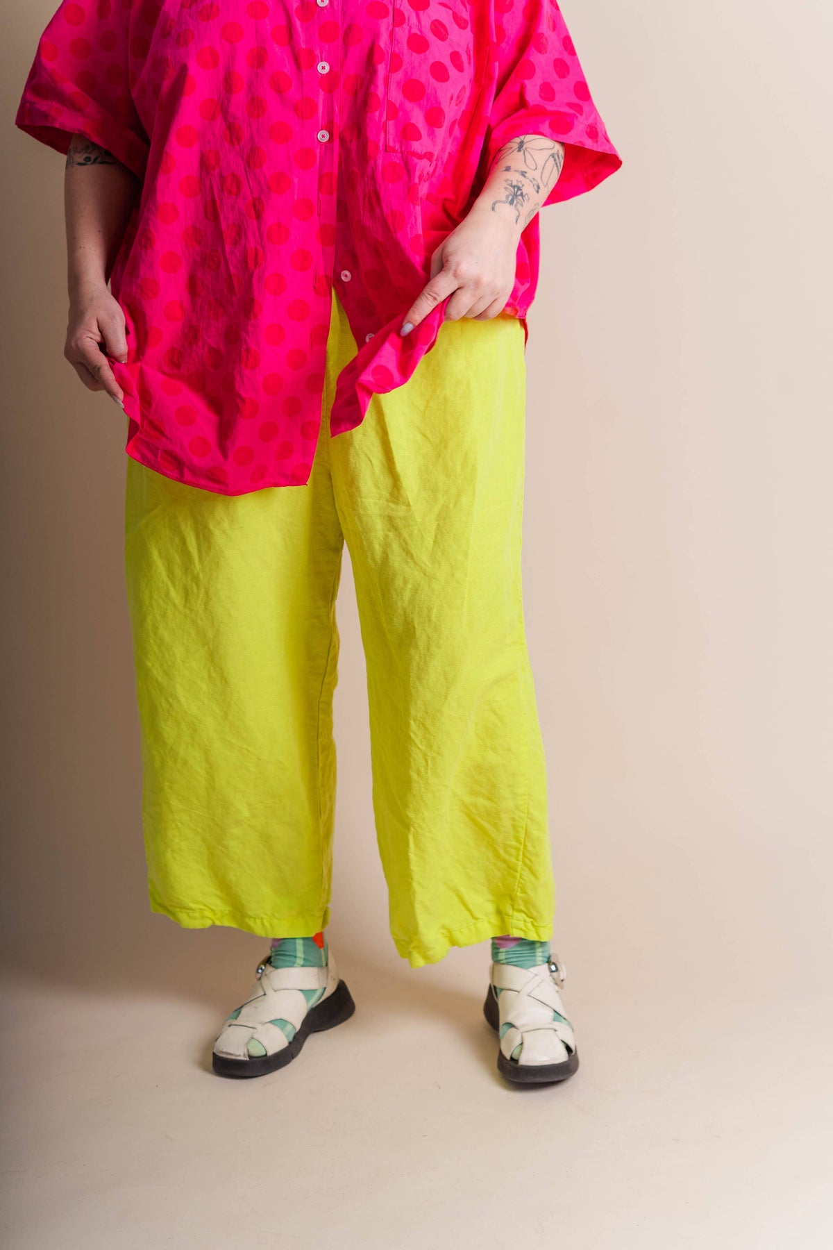 Bright Yellow Linen Pant | NETTLE STUDIOS