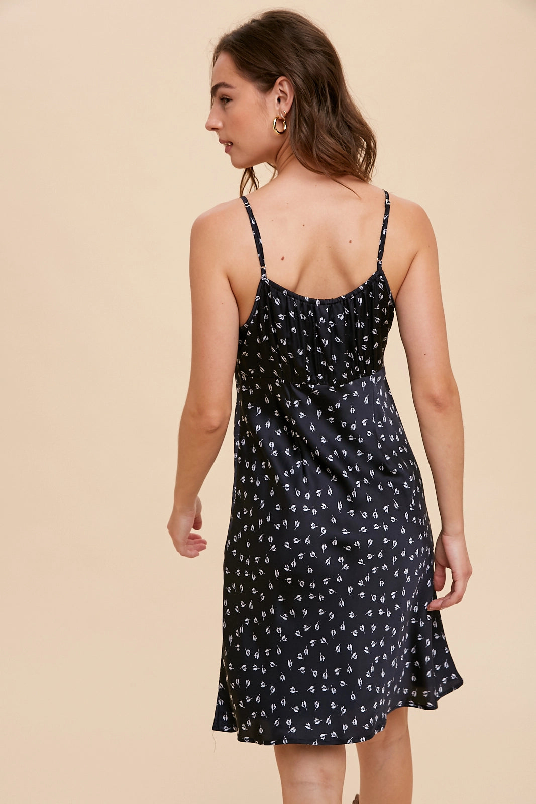Noir Evening Ditsy Minidress