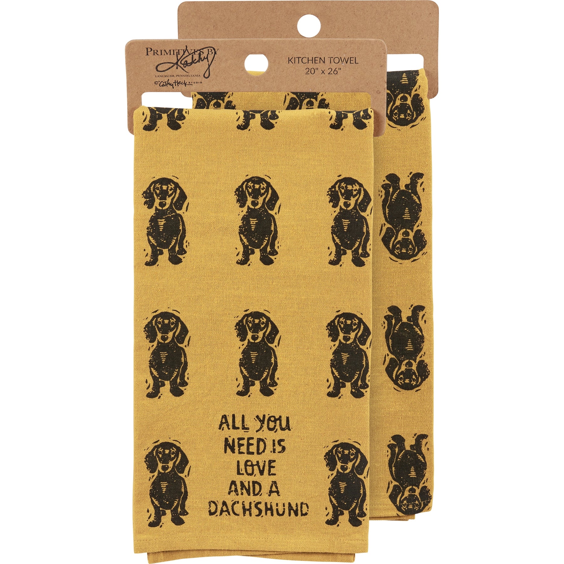 Love and a Dachshund | Kitchen Towel