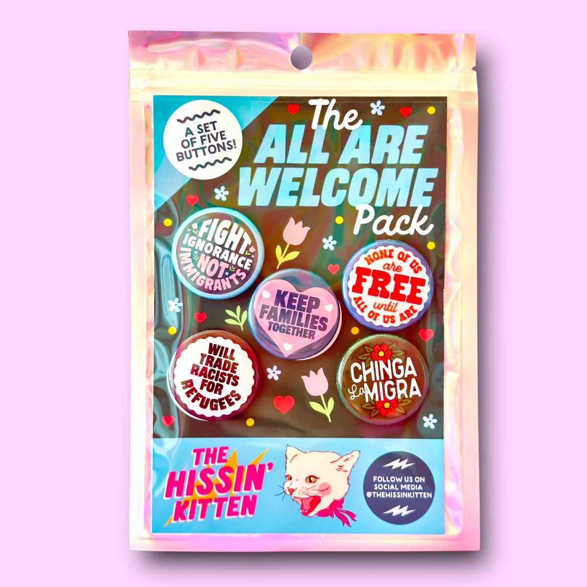 'The All Are Welcome' Pin Pack