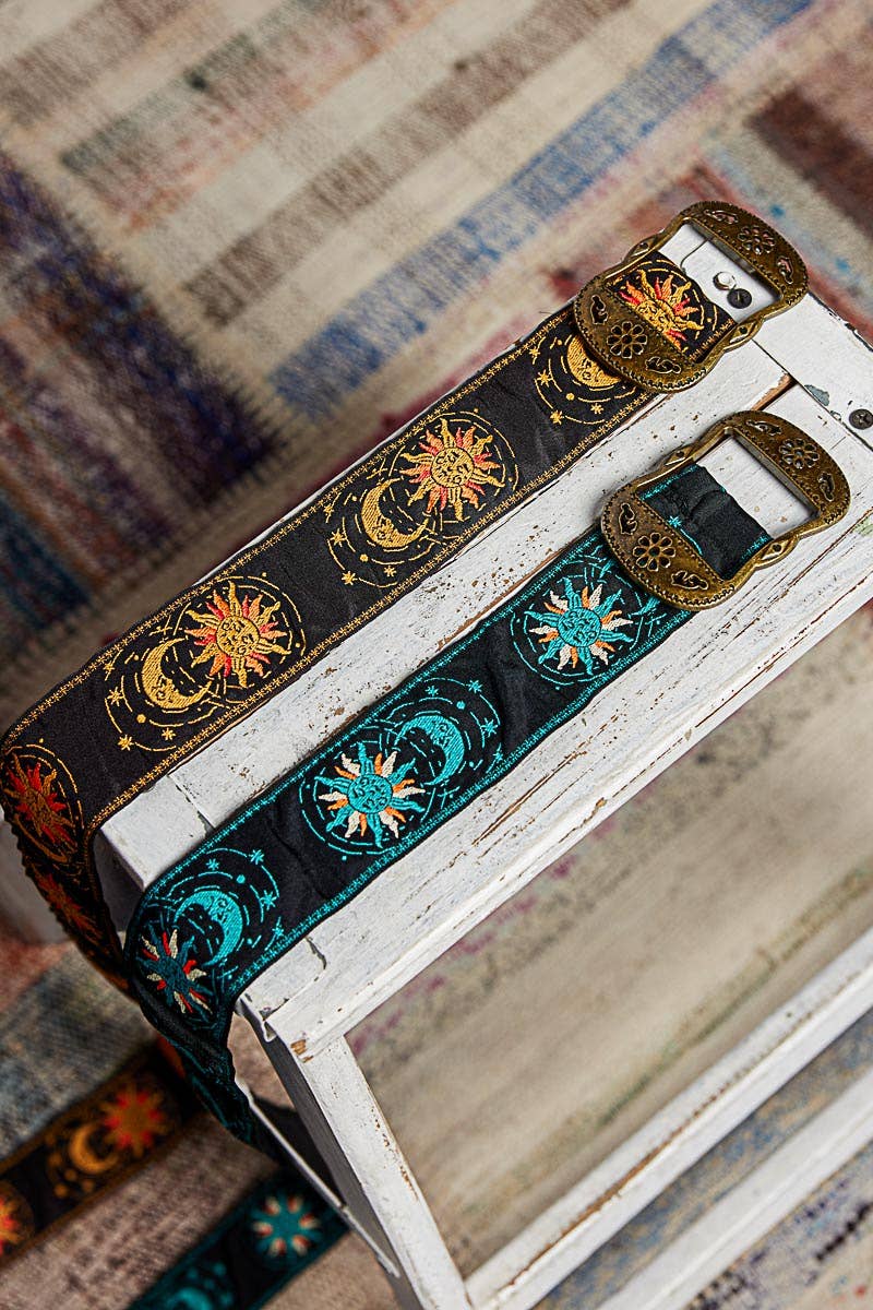 Celestial Embroidered Belt