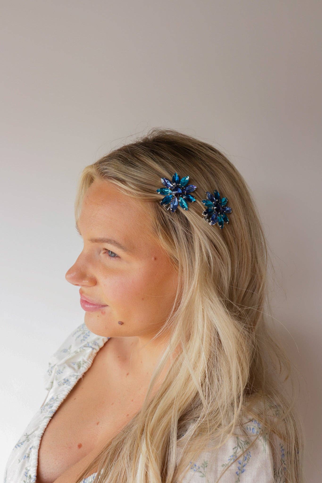GEMSTONE FLOWER CLIPS | KAXI