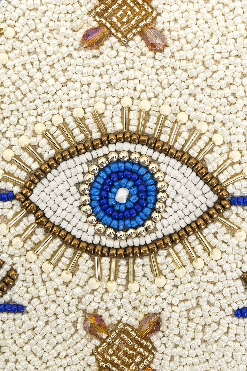 Shining Eyes Embellished Shoulder Bag