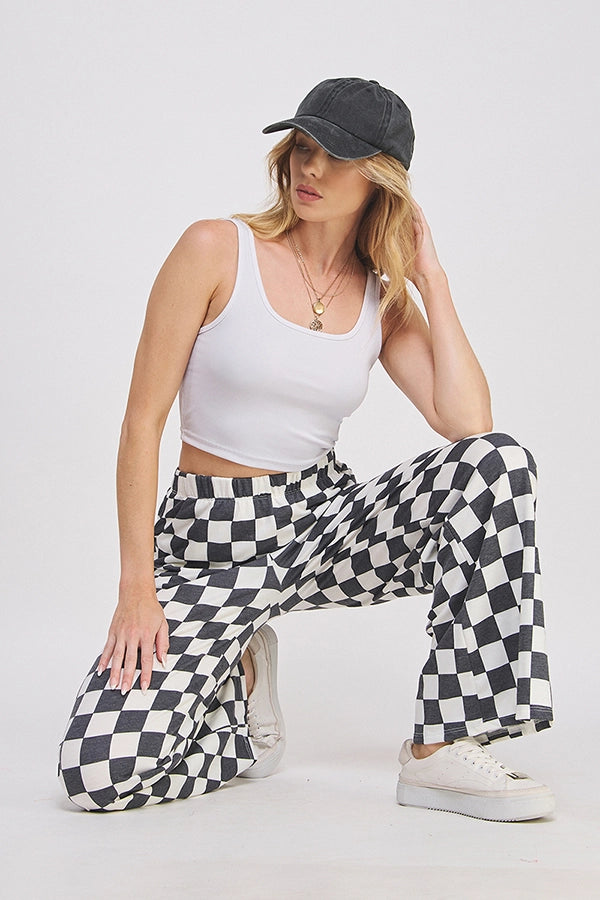 Cozy AF Checkerboard Pants