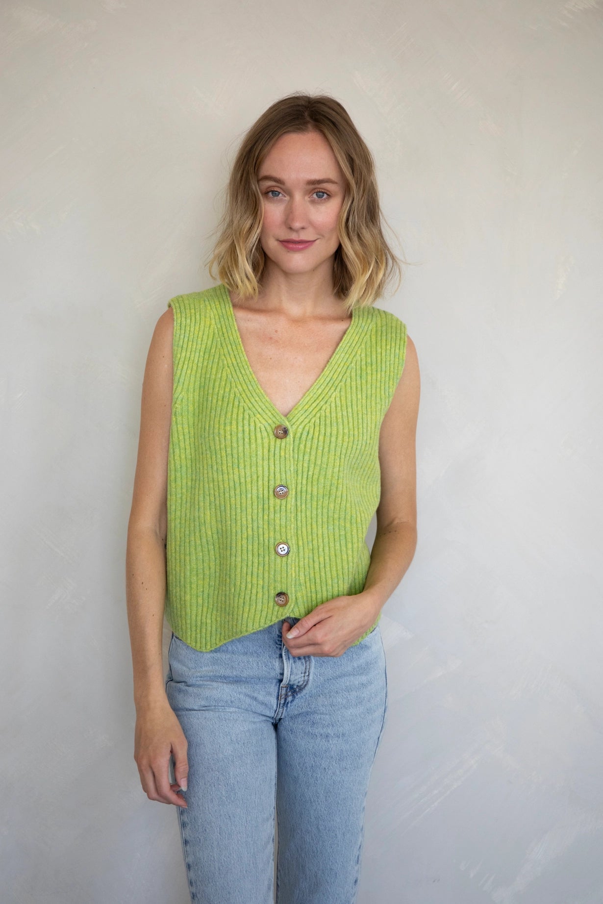 Key Lime Knit Vest