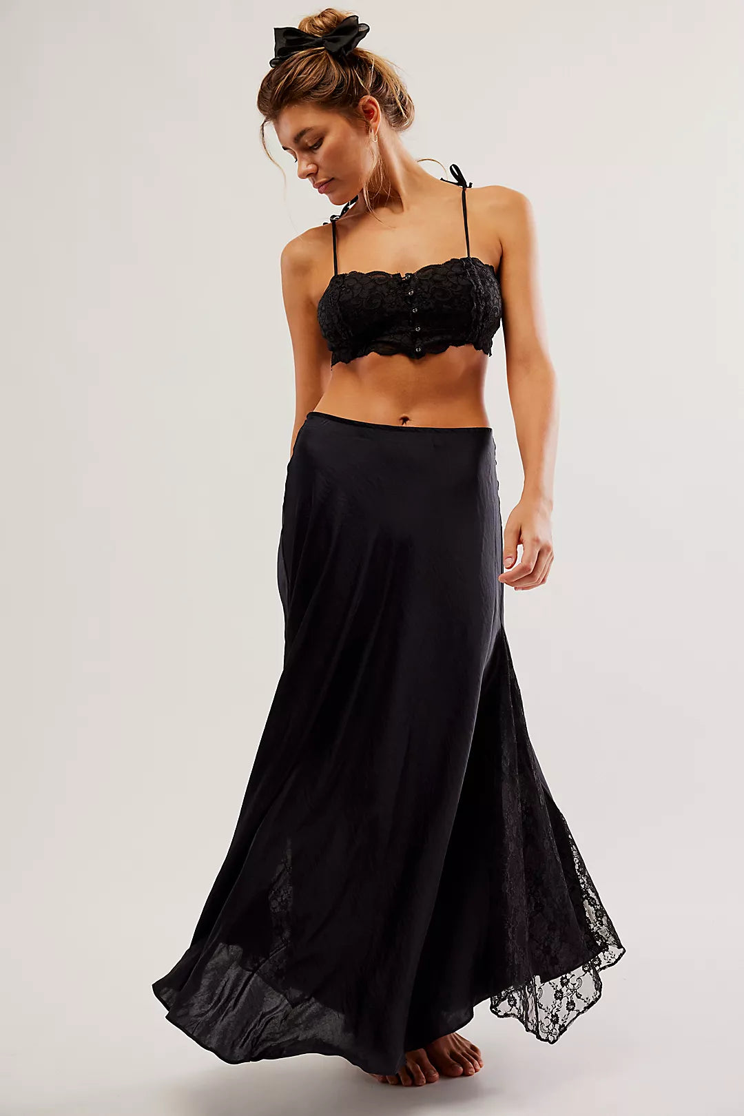 Make You Mine Half Slip (Black) | Free People