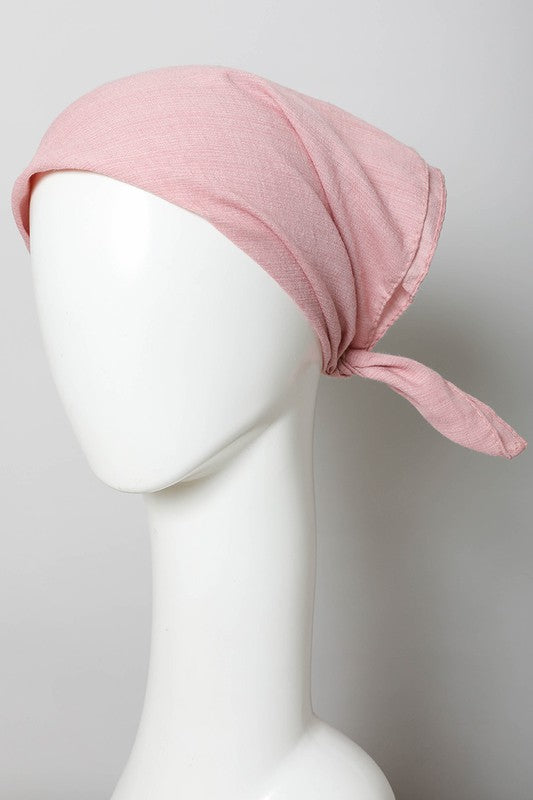 Solid Linen Headscarf