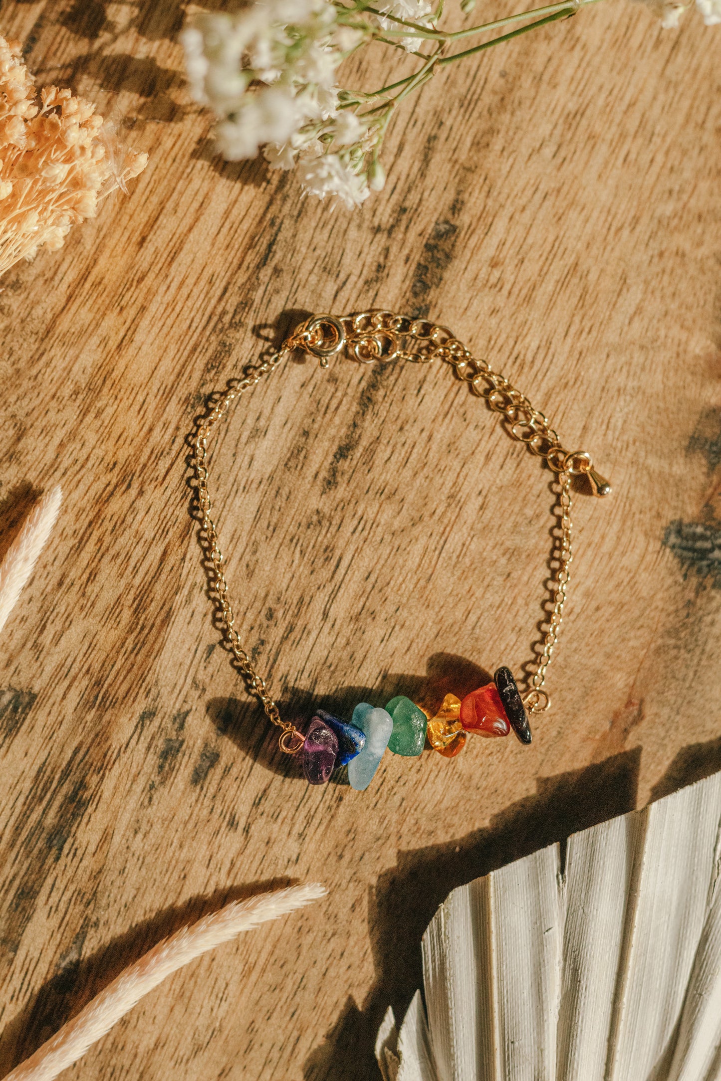 7 Chakras / Rainbow Crystal Bracelet