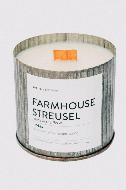 Farmhouse Streusel | Wood Wick Candle