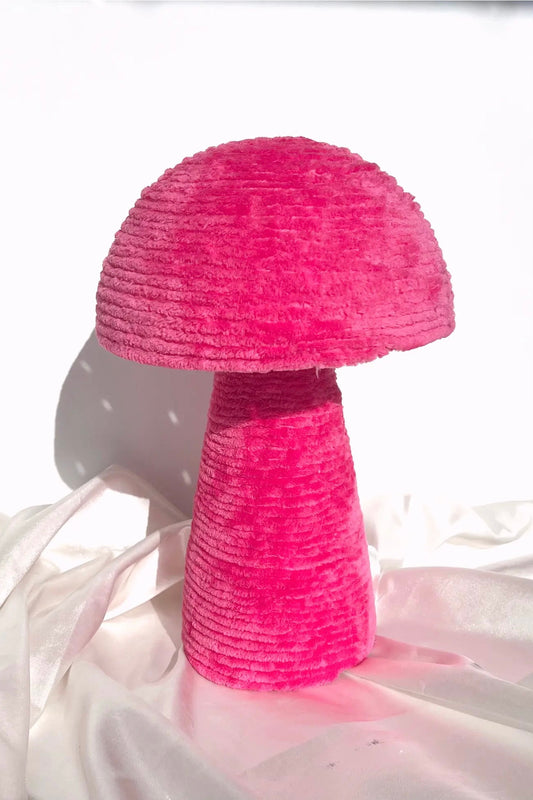 Handmade Velvet Shroom - Hot Pink